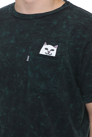 Ripndip Lord Nermal Pocket T Shirt Aqua Mineral Wash Rnd