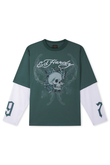 Longsleeve Ed Hardy 1971 Skull Double Layer Relaxed