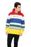 Champion Striped Logo Hoodie