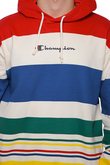 Champion Striped Logo Hoodie