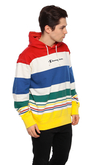 Champion Striped Logo Hoodie