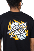 Koszulka Santa Cruz Flaming Dice Dot Chest