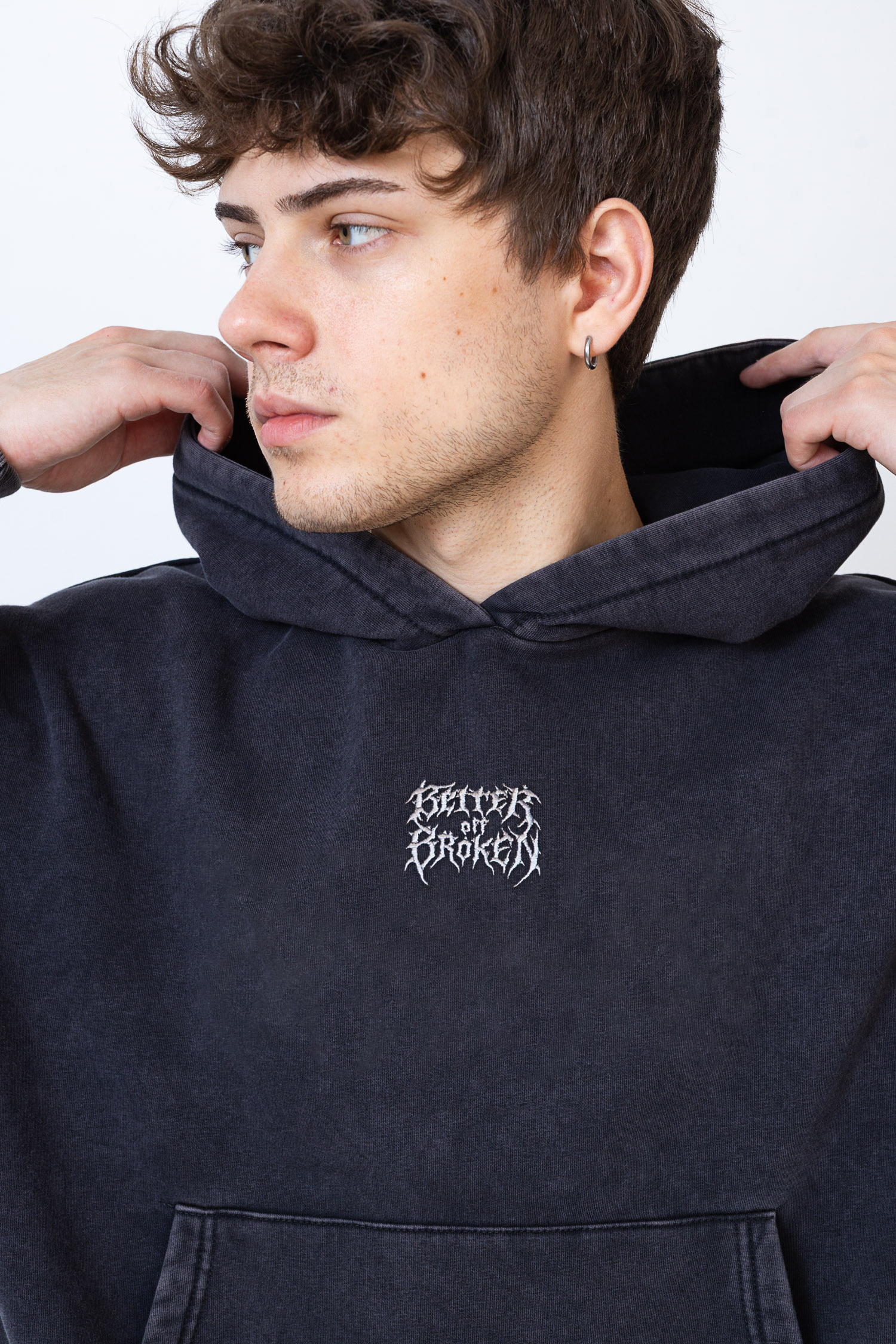Mikina S Kapucí Better off Broken Classic