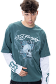 Longsleeve Ed Hardy 1971 Skull Double Layer Relaxed