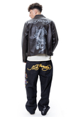 Kurtka Ed Hardy Vintage Washed Vegan Leather Motocross