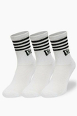 New Era Stripe 3 Pack Crew Socks