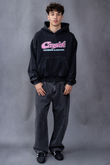 Mikina S Kapucí Carsick Flowy Pink