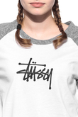 Longsleeve Damski Stussy Basic Raglan 3/4