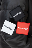Zimní Bunda Kamuflage Puff Patchwork Ekologická kůže