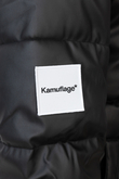 Zimní Bunda Kamuflage Puff Patchwork Ekologická kůže
