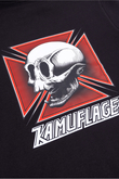 Mikina Na Zip Kamuflage Skull