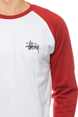 Longsleeve Stussy Basic Logo Raglan 3/4