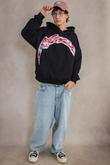 Bluza Z Kapturem Mindout Pink Pattern Logo