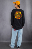 Thrasher Flame Dot Santa Cruz Longsleeve 