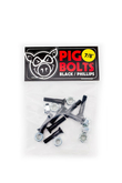 Úchyty Na Skateboard Pig Black Philips 7/8"