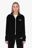 Hills Velour Track Jacket Black