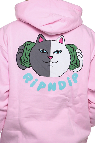 ripndip money talks pink hoodie