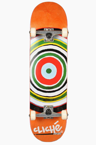 Cliche Painted Circle Skateboard