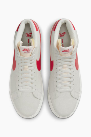 nike sb white red | Nike SB Zoom Blazer Mid Sneakers