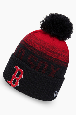 New Era Boston Red Sox Bobble Knit Beanie