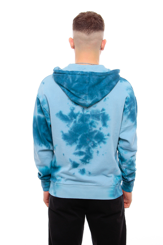Russel Athletic French Terry Hoodie Blue Tie Dye E06241574CO