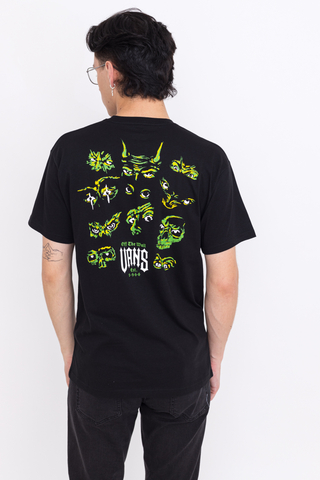 Vans Eyes In Dark Tshirt Black VN0000N7BLK1