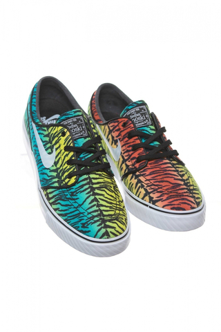 Buty Nike Zoom Stefan Janoski CNVS CHLLNG RD / WHITE - LCD GRN - TR YLL
