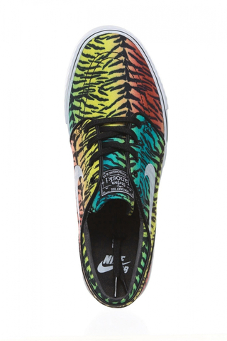 Buty Nike Zoom Stefan Janoski CNVS CHLLNG RD / WHITE - LCD GRN - TR YLL