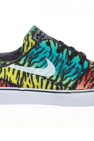 Buty Nike Zoom Stefan Janoski CNVS CHLLNG RD / WHITE - LCD GRN - TR YLL