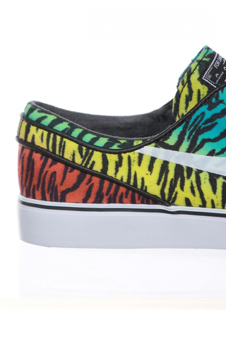 Buty Nike Zoom Stefan Janoski CNVS CHLLNG RD / WHITE - LCD GRN - TR YLL