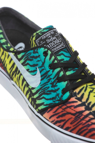 Buty Nike Zoom Stefan Janoski CNVS CHLLNG RD / WHITE - LCD GRN - TR YLL