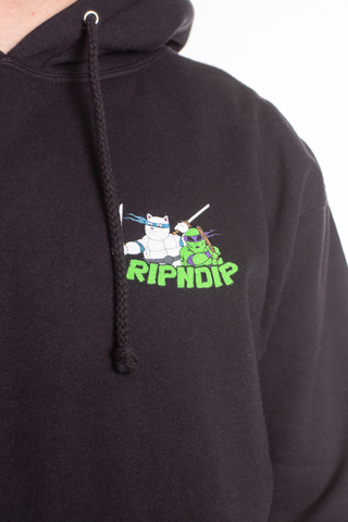 rippy☆ Ripndip Teenage Mutant Hoodie Black RND4725