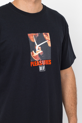 HUF X Pleasures Together T-shirt Black ts01805-black