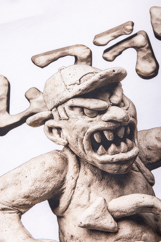 Koszulka Kamuflage Statue