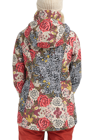 Burton cheetah floral outlet jacket