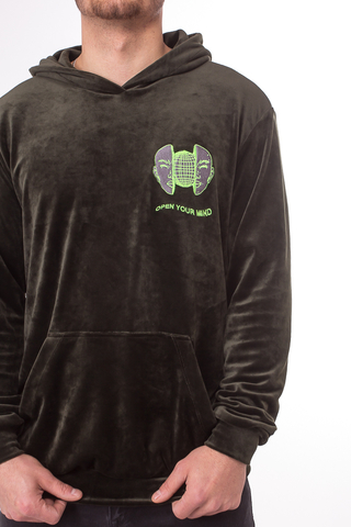 Bluza Kaptur Oddity Welur Open Your Mind