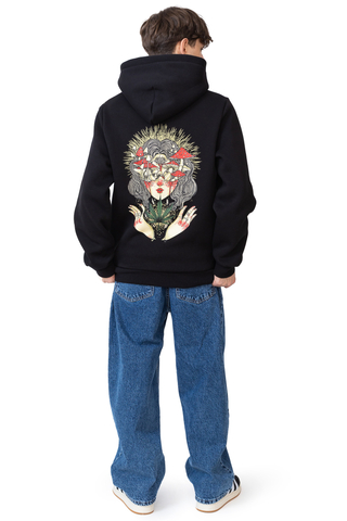 Bluza Z Kapturem Palto Mushroom Eyes
