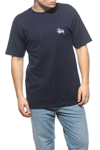 Koszulka T-shirt Stussy Basic Navy 1904003/0806