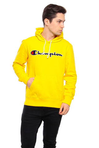 Champion chenille logo outlet hoodie