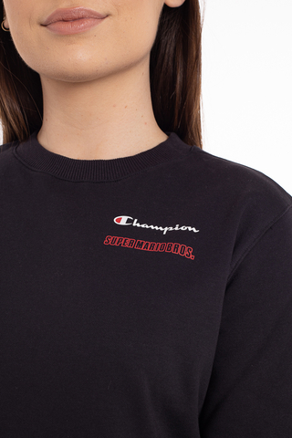 Bluza Bez Kaptura Damska Champion X Super Mario Bros Crewneck
