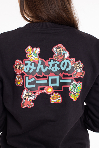 Bluza Bez Kaptura Damska Champion X Super Mario Bros Crewneck