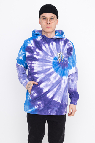 Ripndip Friday Jr Hoodie Purple Lilac Spiral Dye RND9031
