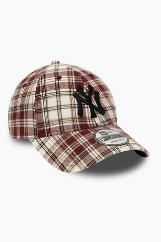 Kšiltovka New Era New York Yankees Plaid 9Forty