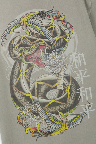 Tričko Ed Hardy Washed Snake Charmer Relaxed