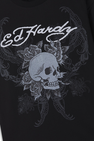 Longsleeve Ed Hardy 1971 Skull Double Layer Relaxed