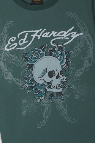 Longsleeve Ed Hardy 1971 Skull Double Layer Relaxed