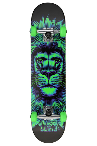 Blind FP Lion Neon Green Skateboard 7.625