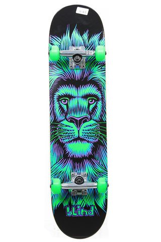 Blind FP Lion Neon Green Skateboard 7.625