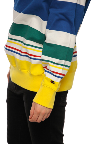 Champion Striped Logo Hoodie