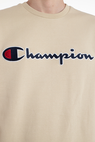 Champion Script Logo Cotton Terry Crewneck